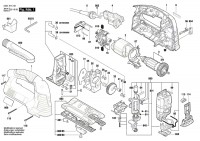 Bosch 3 601 E15 101 Gst 1400 Bce Orbital Jigsaw 230 V / Eu Spare Parts
